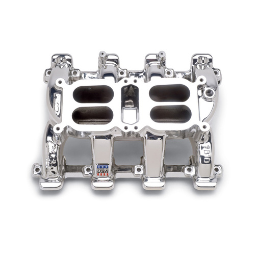 Edelbrock INTAKE MANIFOLD, XX E-SHINE INTAKE MANIFOLD DUAL QUAD PERF RPM AIR GAP GM LS1 INCLUDES ELECTRONICS