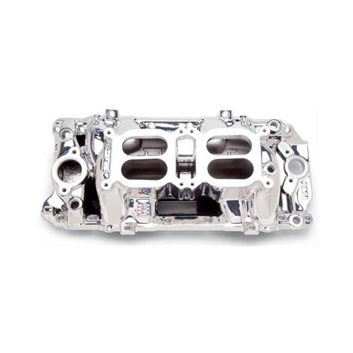 Edelbrock Intake Manifold, RPM Air Gap, Dual Quad, Aluminium, EnduraShine, Square Bore, For Chevrolet, Big Block, Oval Port, Each