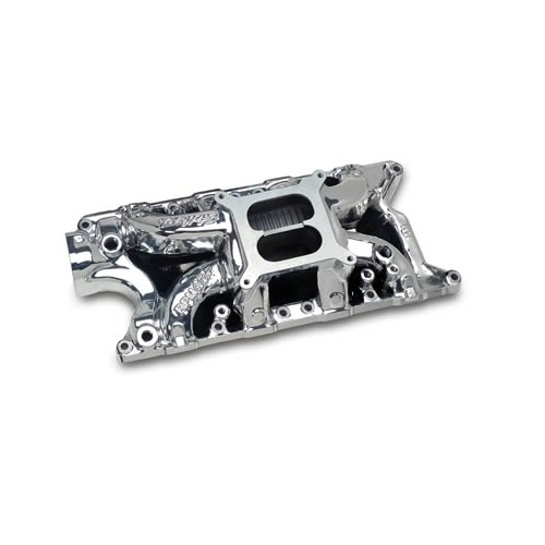 Edelbrock Intake Manifold, Performer RPM Air Gap, Dual Plane, Aluminium, EnduraShine, Square Bore, For Ford, 289/302, Each