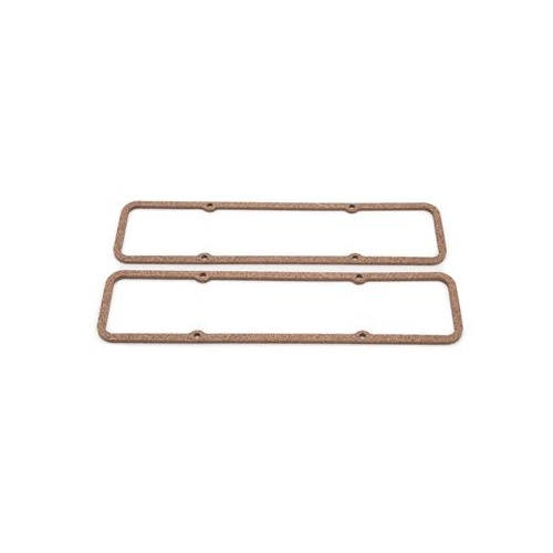 Edelbrock Valve Cover Gasket, Cork/Rubber with Composite Core, 0.250 in. Thick, Small Block Gen 1, For Chevrolet, Pair