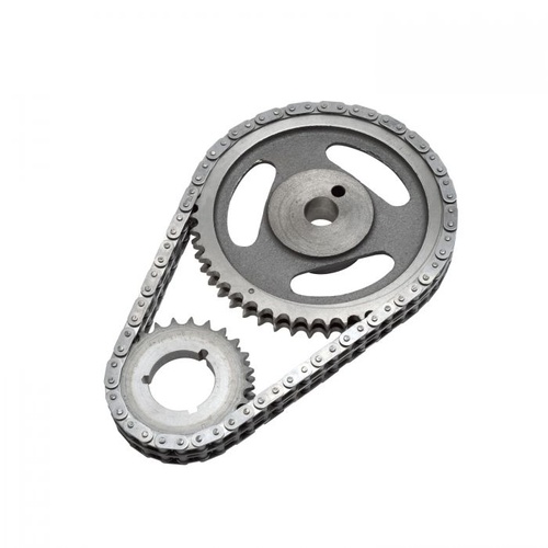 Edelbrock Timing Chain and Gear Set, Performer-Link, Double Roller, Iron/Steel Sprockets, For Ford, Big Block FE, Set