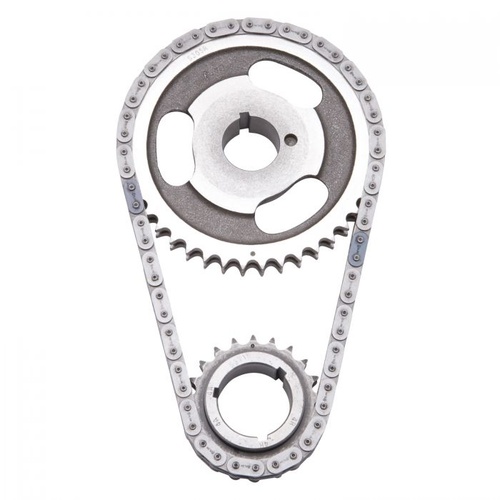 Edelbrock Timing Chain and Gear Set, Performer-Link, Double Roller, Iron/Steel Sprockets, For Pontiac, V8, Set