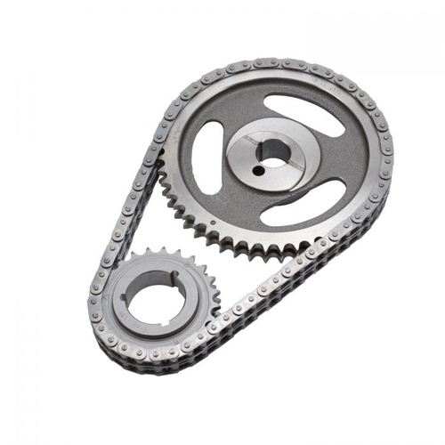 Edelbrock Timing Chain and Gear Set, Performer-Link, Double Roller, Iron/Steel Sprockets, For Ford, 351C/351M/400M, Set