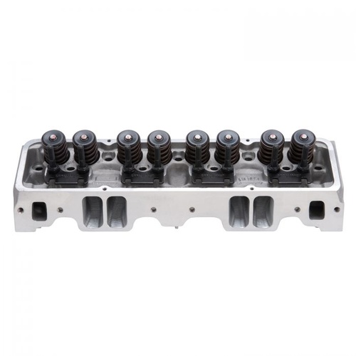 Edelbrock Cylinder Head, E-CNC 185, Assembled, Aluminium, 64cc Chamber, 185cc Intake Runner, For Chevrolet, Small Block, Each