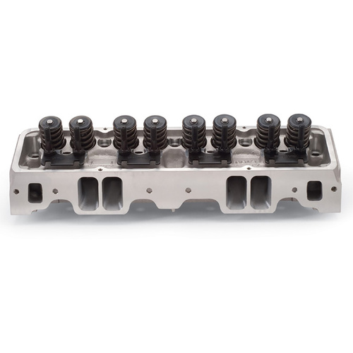 Edelbrock CYLINDER HEAD, CYL HEAD E-CNC 185 SBC 64CC STRAIGHT PLUG COMPLETE