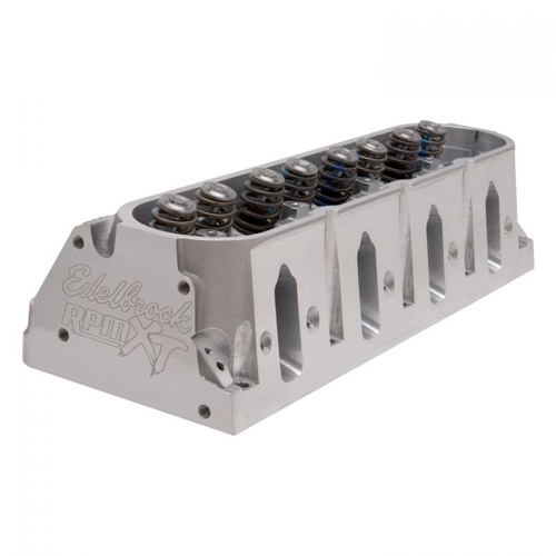 Edelbrock Cylinder Head, E-CNC 215, Assembled, Aluminium, 65cc Chamber, 212cc Intake Runner, For Chevrolet, Small Block LS, Each