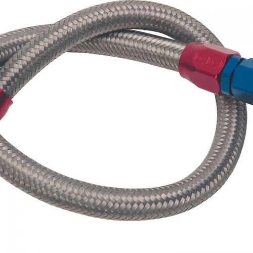 Edelbrock Fuel Pump to Carb Hose, -6 AN Braided Stainless Hose, For Dodge, For Chevrolet, Each