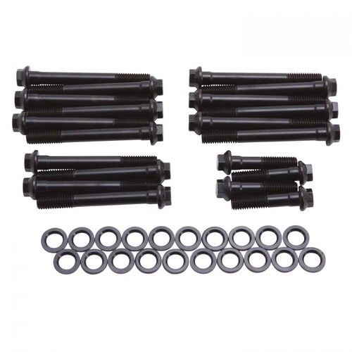 Edelbrock Cylinder Head Bolts, Chromoly, Washers, For Pontiac, for EDL Performer/ Perf. RPM Heads Made After 3/15/02, Kit