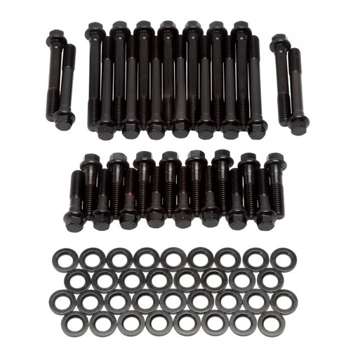 Edelbrock Cylinder Head Bolts, Chromoly, Washers, For Chevrolet, Small Block, Stock, Performer/Perf. RPM Heads, Kit