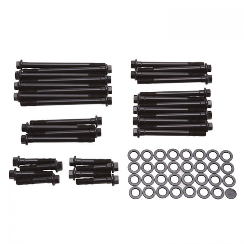 Edelbrock Cylinder Head Bolts, Washers, for Use On 77409 and 77459 Heads Only, For Chevrolet, 396, 402, 427, 454, Kit