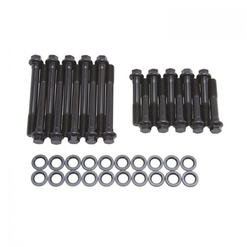 Edelbrock Cylinder Head Bolts, Hex, Washers, For Ford, Big Block FE, Stock, Performer RPM Heads, Kit