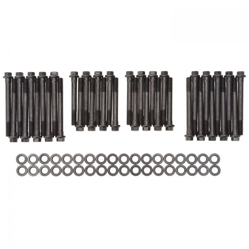 Edelbrock Cylinder Head Bolts, Chromoly, Hex Head, Washers, For Chevrolet, 348, 409, Performer RPM Heads, Kit