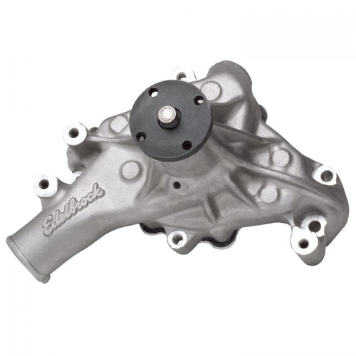 Edelbrock Water Pump, Mechanical, Long, High-Volume, Aluminium, Natural, Clockwise, For Chevrolet, Small Block, Each