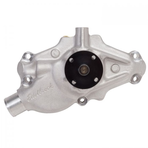 Edelbrock Water Pump, Mechanical, Short, High-Volume, Aluminium, Natural, Counterclockwise, For Chevrolet, 350, Each