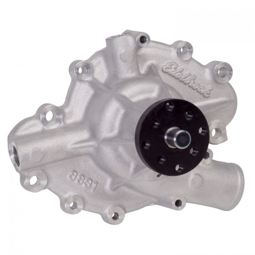 Edelbrock Water Pump, Mechanical, Short, High-Volume, Aluminium, 4.4375 in. Hub Height, Clockwise, AMC, For Jeep, Each