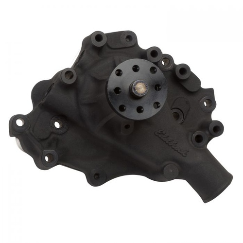 Edelbrock Water Pump, Circle Track, Mechanical, High-Volume, Aluminium, Black, Clockwise, For Ford, 289, 302, 351W, Each