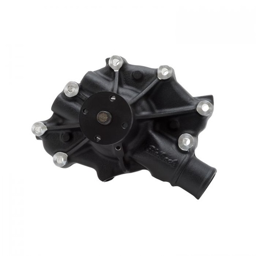 Edelbrock Water Pump, Victor Series, Mechanical, High-Volume, Aluminium, Black Powdercoated, For Ford, 5.0L, Each