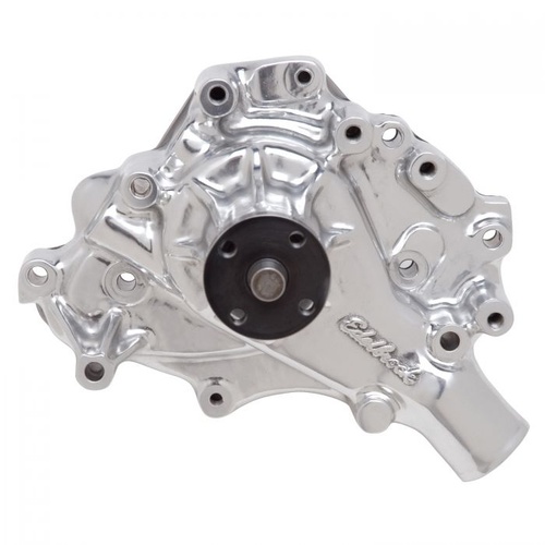 Edelbrock Water Pump, Victor Series, Mechanical, High-Volume, Aluminium, Polished, Clockwise, For Ford, 302, 351W, Each