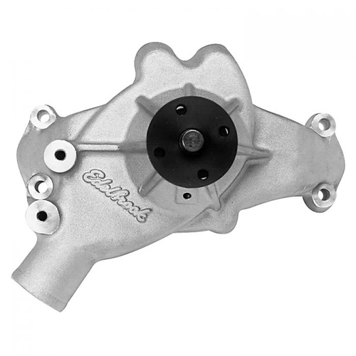 Edelbrock Water Pump, Mechanical, Long, High-Volume, Aluminium, Natural, Counterclockwise, For Chevrolet, 7.4L, Each