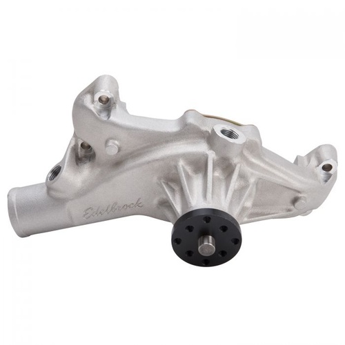 Edelbrock Water Pump, Mechanical, Short, High-Volume, Aluminium, Natural, Reverse Rotation, For Chevrolet, Big Block, Each