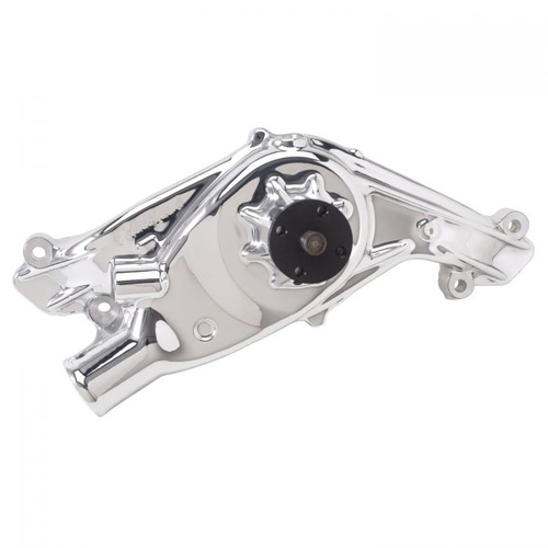 Edelbrock Water Pump, Mechanical, Short, High-Volume, Aluminium, EnduraShine, For Chevrolet, W Big Block, 348, 409, Each