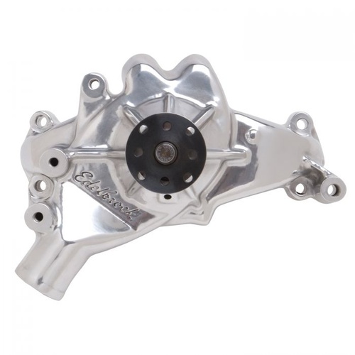 Edelbrock Water Pump, Mechanical, Long, High-Volume, Aluminium, Polished, Clockwise, For Chevrolet, Big Block, Each