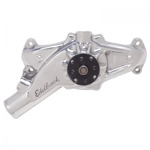 Edelbrock Water Pump, Victor Series, Mechanical, Short, High-Volume, Aluminium, Polished, Clockwise, For Chevrolet, 7.4L, Each