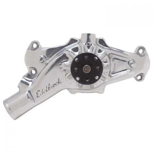 Edelbrock Water Pump, Mechanical, Short, High-Volume, Aluminium, Polished, Counterclockwise, For Chevrolet, Big Block, Each