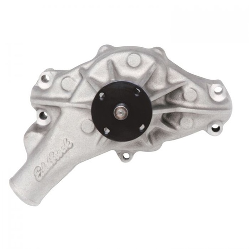 Edelbrock Water Pump, Mechanical, Long, High-Volume, Aluminium, Natural, Counterclockwise, For Chevrolet, 4.3L V6, 5.0L, 5.7L