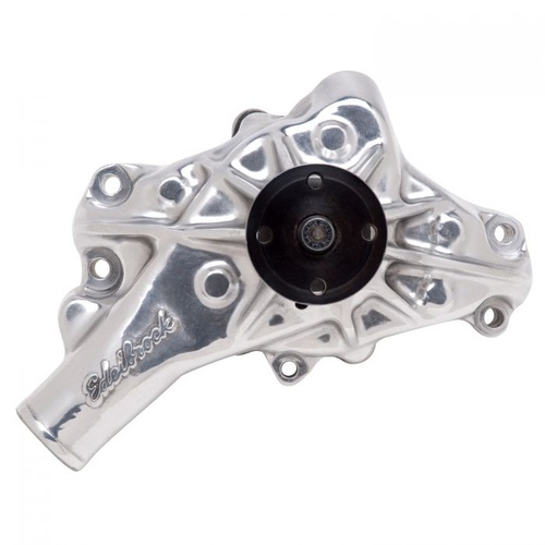 Edelbrock Water Pump, Mechanical, Long, High-Volume, Aluminium, Polished, For Chevrolet, 4.3 V6/5.0/5.7L, Each