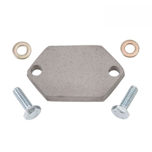 Edelbrock Choke Block-Off Plate, Replacement Installation Part, for Use On EDL Manifold #3771, For Ford, 351M, 400, Each