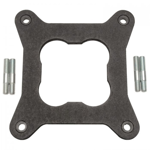 Edelbrock Carburetor Mounting Gasket, Heat Insulator, Nitrile Rubber Composite, 4-Barrel, Square Bore, Open Center, Each