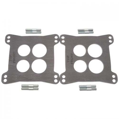 Edelbrock Heat Insulator Gaskets, for EDL Dual-Quad Manifold Use, Nitrile Rubber Composite, Square Bore, 4-Hole, Kit