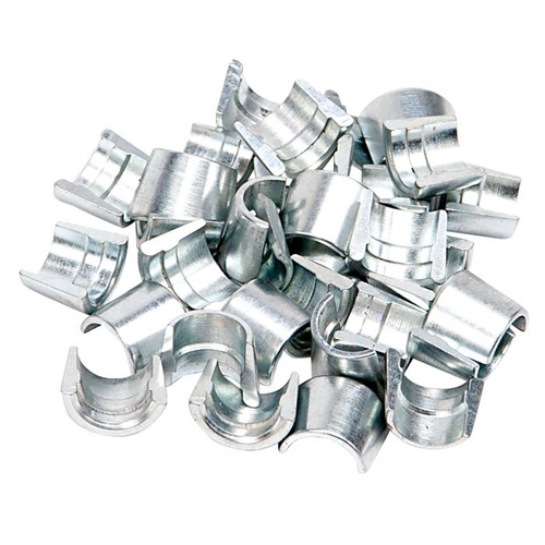 Edelbrock Valve Stem Locks, Machined, Hardened Steel, 7 degree, 1-Groove, 11/32 in. i.d., 0.050 in. Low, Set of 32