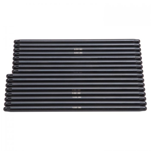 Edelbrock Pushrods, 3/8 in. Diameter, 8.650 in/9.000 in. Long, 4130 Chromoly, 0.080 Wall, Set of 16