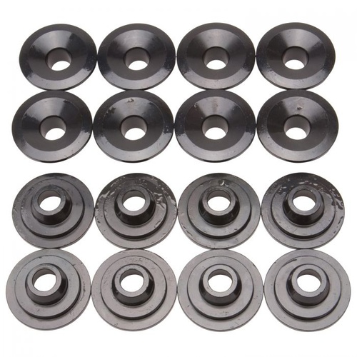 Edelbrock Valve Spring Retainers, Steel, 7 degree, 1.490 in. Outside Diameter, .715 in. Inside Diameter, Set of 16