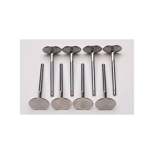 Edelbrock Valves, Exhaust, Stainless Steel, 1.660 in. Diameter, .341 in. Stem, For Pontiac V8, Set of 8