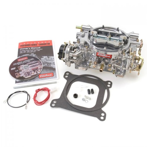 Edelbrock Carburetor, Performer, 500 cfm, 4-Barrel, Square Bore, Electric Choke, Single Inlet, Each