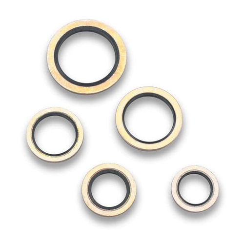 Earls Washers, Dowty of Seal, 9/16 in. Inside Diameter, Aluminium with O-Ring, Pair