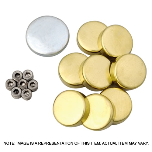 Sealed Power Freeze Welsh plugs, Brass, For Buick, 400/455, Kit
