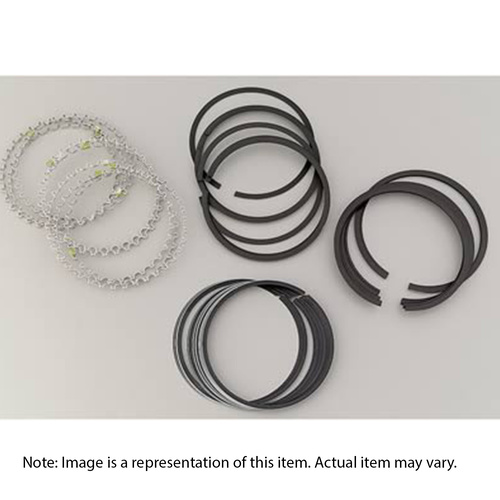 SPEED PRO Piston Rings, Plasma-moly, 4.310 in. Bore, 1/16 in., 1/16 in., 3/16 in. Thickness, 8-Cylinder, Set