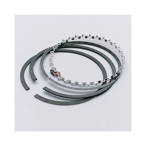 SPEED PRO Piston Rings, Plasma-moly, 4.165 in. Bore, 1/16 in, 1/16 in, 3/16 in. Thickness, 8-Cylinder, Se