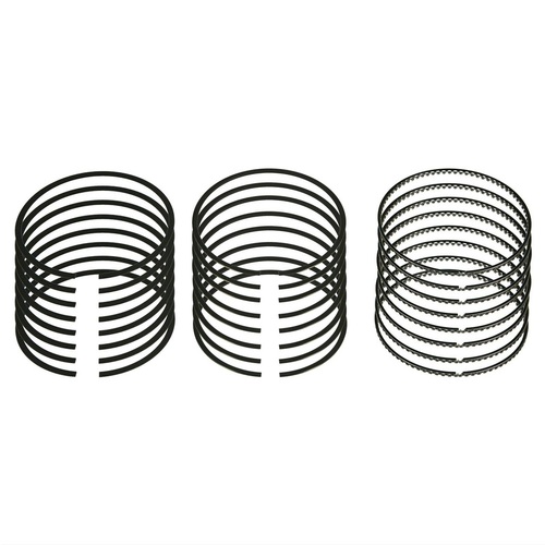 SPEED PRO Piston Rings, Plasma-moly, 4.035 in. Bore, 1/16 in, 1/16 in, 3/16 in. Thickness, 8-Cylinder, Set
