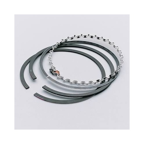 SPEED PRO Piston Rings, Plasma-moly, 4.000 in. Bore, 5/64 in, 5/64 in, 3/16 in. Thickness, 8-Cylinder, Set