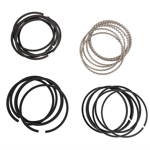 SPEED PRO Piston Rings, Plasma-moly, 4.280 in. Bore, 1/16 in, 1/16 in, 3/16 in. Thickness, 8-Cylinder, Set