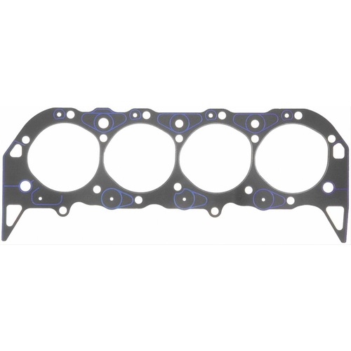 FELPRO Head Gasket, Composition Type, 4.370 in. Bore, .039 in. Compressed Thickness, For Chevrolet, Big Block, Each