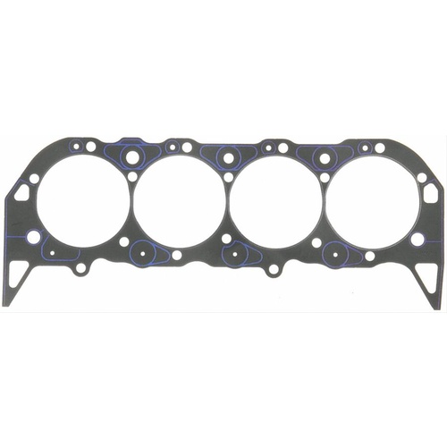 FELPRO Head Gasket, Composition Type, 4.630 in. Bore, .039 in. Compressed Thickness, For Chevrolet, Big Block, Each
