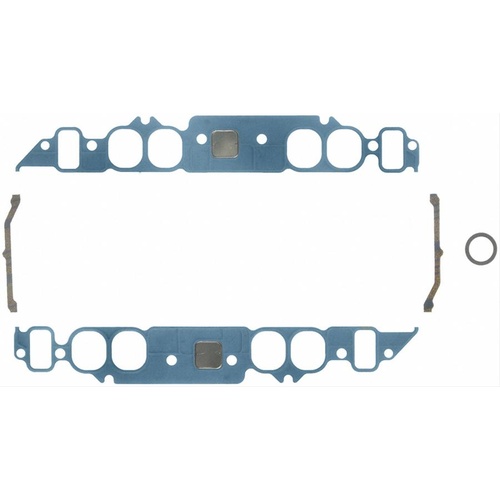 FELPRO Gaskets, Manifold, Intake, Composite, Oval, 2.05 in. x 1.82 in. Port, .060 in. Thick, For Chevrolet, 396-454, Set