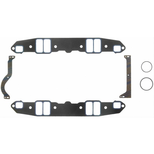 FELPRO Gaskets, Intake Manifold, Printoseal, 2.27 in. x 1.16 in. Port, .060 in. Thick, For Chrysler, 318/340/360, Set