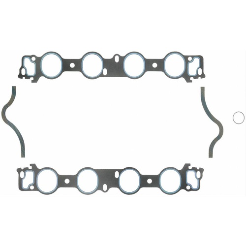 FELPRO Gaskets, Manifold, Intake, Composite, Printoseal, 2.60 in. x 2.24 in. Port, .060 in. Thick, For Ford, 429/460, Set